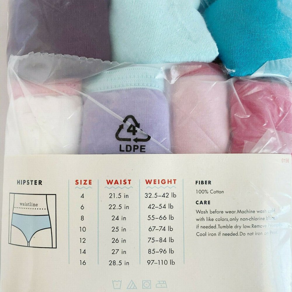 Toddler Girls' Hipsters Briefs 11-pk Set Size12 - Picture 5 of 5